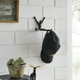 thumbnail image 5 of Danya B. Athlete Sculpture Cast Iron Wall Mount Double Hook (Set of 2) - Black, 5 of 5