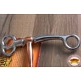 thumbnail image 3 of 4-3/4" Hilason Malleable Iron Horse Copper Snaffle Breaking Mouth Bit, 3 of 5