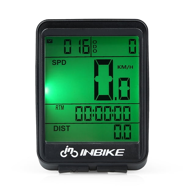 Velocímetro A prueba de agua Bicicleta Velocímetro Inalámbrico Bicicleta Computadora Pantalla LCD a Inbike Velocímetro