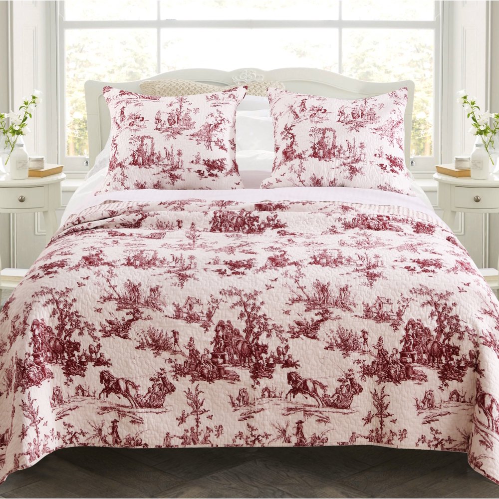 Global Trends Country Living Red Quilt Set