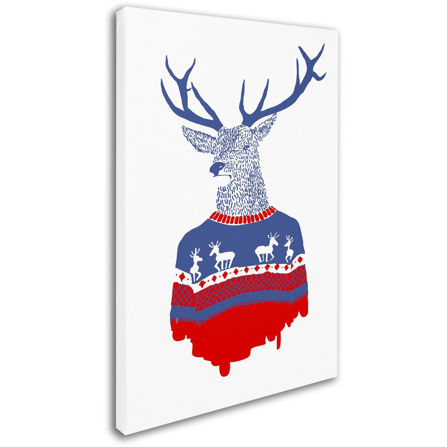 Trademark Fine Art 'Ugly Winter Pullover' Canvas Art by Robert Farkas
