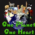 thumbnail image 3 of CafePress - One Planet One Heart Dark T Shirt - Men's Classic Graphic Cotton T-Shirt, 3 of 4