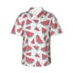 thumbnail image 1 of Balery Watermelon Camisas hawaianas de manga corta para hombre, camisas playeras de corte holgado, camisas de vacaciones con botones,X-Large, 1 of 7