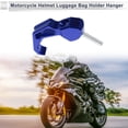 thumbnail image 3 of Gancho colgante para motocicleta, forma de dedo, soporte para casco de motocicleta, bolsa de equipaje para scooters y bicicletas, azul y negro, longitud de 68mm, 3 of 7