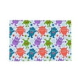 thumbnail image 4 of DouZhe Ensemble de 4 Sets de Table en Polyester, Motif de Monstres Extraterrestres Colorés Mignons, Résistants à la Chaleur pour Table à Manger, 12 Pouces x 18 Pouces, 4 of 6
