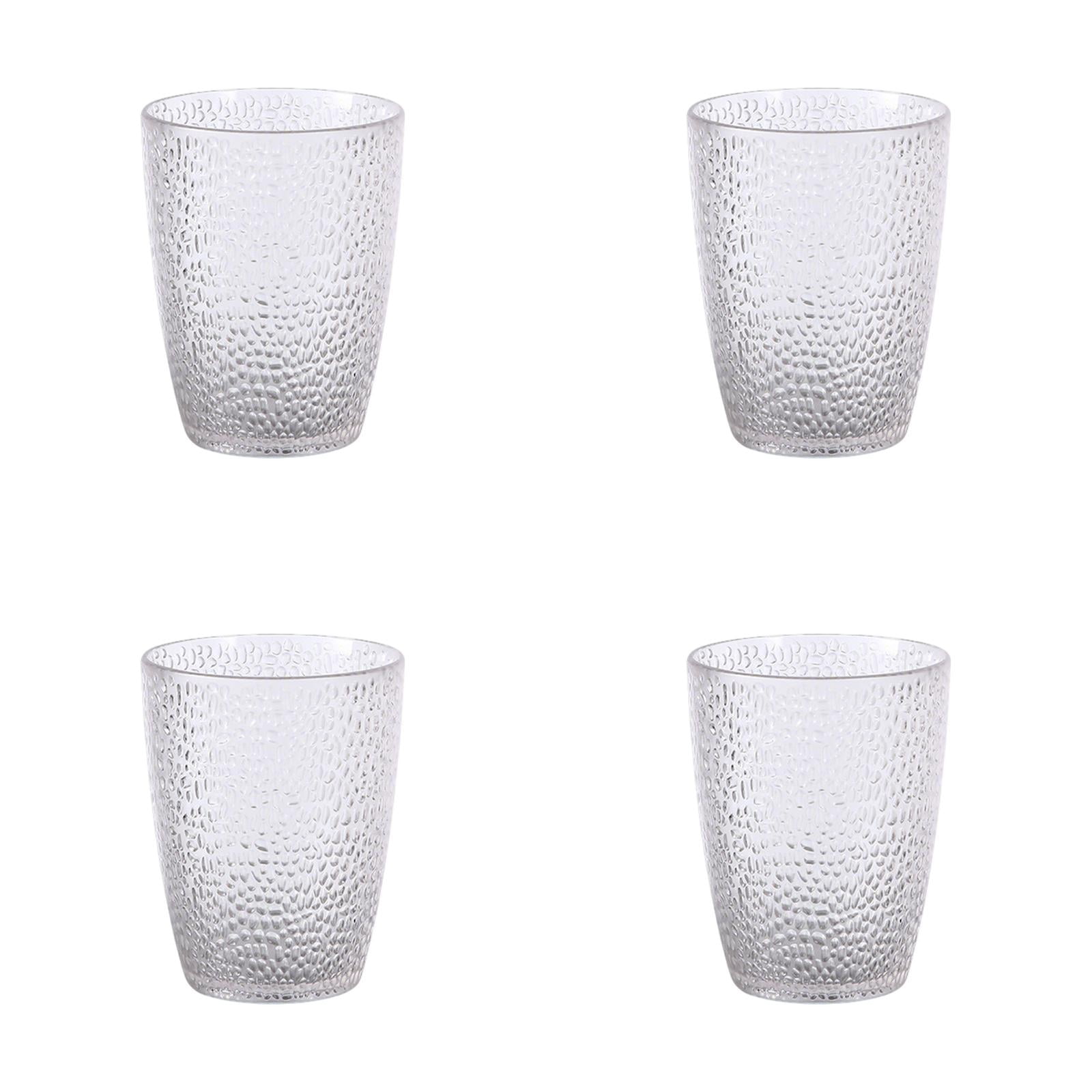 8 Pcs Plastic Tumblers Drinking Glasses 10 oz Reusable Plastic Drinking  Glasses, Unbreakable BPA Free Plastic Acrylic Drinking Glasses Set, 4  Colors - Walmart.com