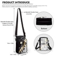 thumbnail image 6 of HELLHERO Music notes Shoulder Bag with Leakproof Crossbody Sling Bags Vintage Polyester, 6 of 7