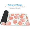thumbnail image 4 of Cute Peach Funny Large Mouse Pad for Desk XL Gaming Mouse Pad 31.5x11.8in Extended Desk Mat Non-Slip Base Desk Pad with Stitched Edge Computer Keyboard Mouse Mat Gaming Mousepad for Home Office, 4 of 6