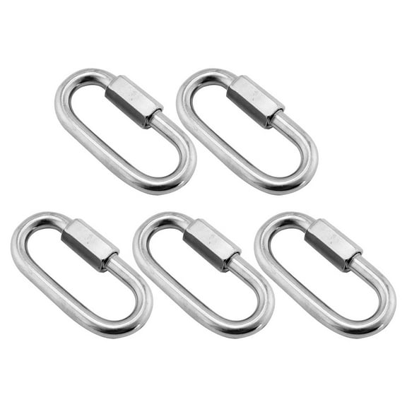 LEORX Chain Connectors Stainless Steel 5Pcs 2X1X0.2In