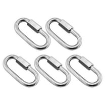 LEORX Chain Connectors Stainless Steel 5Pcs 2X1X0.2In