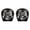 Black3, variant on 2 Pack Car Headrest Covers Halloween Skeleton Print Elastic Auto Head Rest Protectors, Universal Vehicle Seat Headrest Decor For Car Truck Interior(Black3-2PCS)
