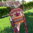 thumbnail image 5 of Mujeres étnicas FLhrweasw hombro bandolera borlas tejidas pequeño cubo bolsos Satchel, 5 of 5