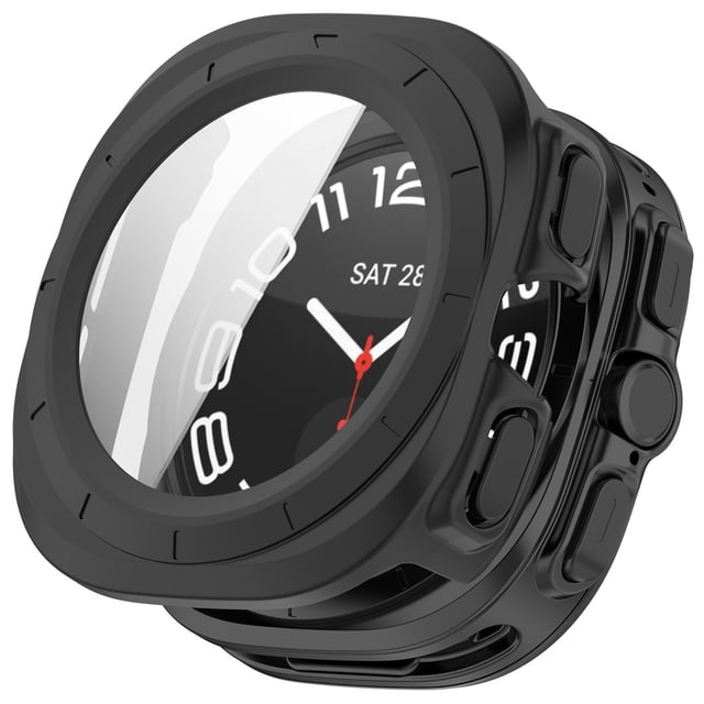Étui de Protection pour Smartwatch - PC + Verre Trempé, Couverture Complète, pour Smartwatch Antichoc