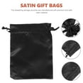 thumbnail image 6 of Raindrops 20Pcs Satin Bags With Drawstring Black For Elegant present Packaging 7.86X5.89In, 6 of 8