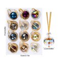 thumbnail image 3 of Dongrere 12 Pcs Mini Christmas Tree Ornaments Sparkling Glass Christmas Ornaments with Hanging Loops for Tree, Wedding & Holiday Decor, Party & Gift Giving, 3 of 6