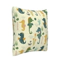 thumbnail image 2 of Bingfone Seahorse Linen Throw Pillow Covers Cushion Case Pocket Button Vintage Farmhouse Pillowcase For Sofa Couch Bed 16"X16", 2 of 9