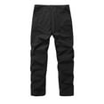 thumbnail image 6 of JXMVOJ Men's Hiking Pants Water Resistant Cargo Quick Dry Travel Elastic Waist with Zip Pockets Fashion Casual Solid Color Cargo Zipper Pockets Full Length Pants for Work Running, 6 of 7
