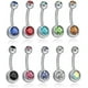 thumbnail image 1 of Pulabo 10 Piezas Acero Inoxidable YONGSHENG Piercing para el Ombligo Colorido, 1 of 5