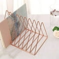 thumbnail image 2 of Revistero negro con ranura, organizador clasificador de archivos de escritorio, estantería triangular, decoración para el hogar y la Oficina, 2 of 6