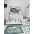 thumbnail image 4 of Marmont Hill Animals Map Canvas Wall Art, 4 of 7