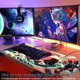 thumbnail image 6 of Gaming Mouse Pad, Japanese Sea Wave Sunset on Cloud Extended Large Desk Mat, Big Computer Keyboard Desk Pad, Stitched Edges Mousepad, 31.5 x 11.8 Inch Waterproof Desk Pad for Office Home, 6 of 6