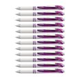 thumbnail image 1 of Bolígrafo de tinta de gel Pentel Pearl retráctil de 0,7 mm, color violeta, paquete de 12, 1 of 8