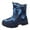 Navy, variant on BOBOGOJP Boys Girls Toddler Snow Boots Waterproof Slip Resistant Outdoor Winter Shoes(Toddler/Little Kids/Big Kids) Navy for Size 3