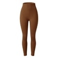 thumbnail image 7 of Leggings for Women Casual Ribbed Printed High Waist Athletic Workout Running Stretch Leggings Pants Sizes S, 7 of 7