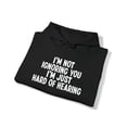 thumbnail image 4 of Hard of Hearing American Sign Language ASL Hoodie, Gifts, Hooded Sweatshirt, 4 of 4