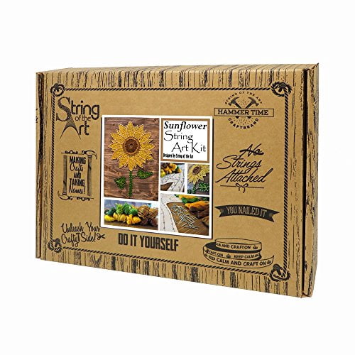 DIY String Art Kit | Sunflower String Art | Craft Kit for Adults | DIY Crafts