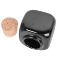 thumbnail image 4 of BRIGHTFUFU Botella líquida de manicura de cerámica, práctica botella de corcho de madera, taza para medicina de uñas, color negro, 4 of 7