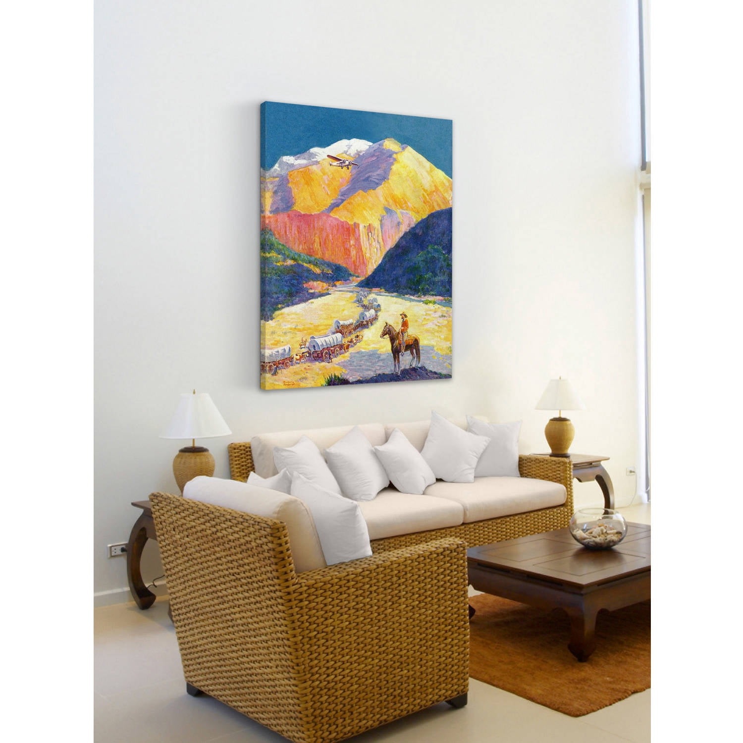 "Westward Ho!" Painting Print on Wrapped Canvas