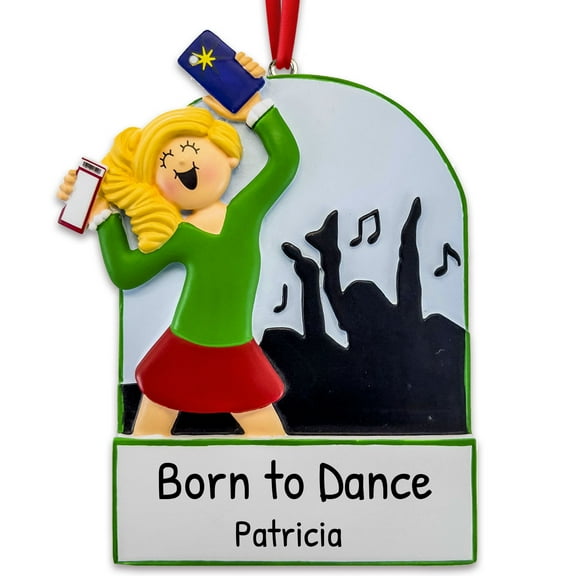 Personalized Christmas Dance Ornament 2024 - Dance Ornament for Girl Brunette Dancing Christmas Decorations Dancer Ornaments for Christmas Tree Dancer Christmas Ornaments by Elves