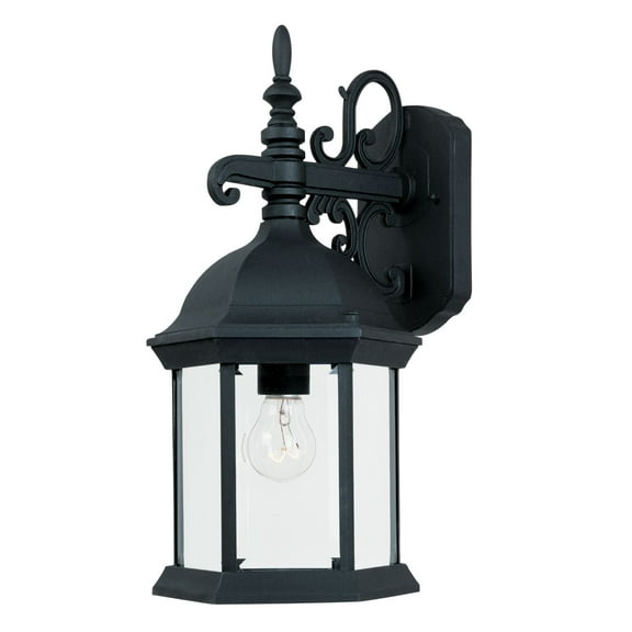 2971-BK Designers Fountain Devonshire - One Light Outdoor Wall Lantern