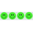 thumbnail image 3 of Fluorescent Green Happy Face Stickers | 0.75" Inch Round | 500 Pack, 3 of 5