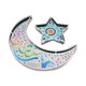 thumbnail image 1 of Middle East Festival Wrought Iron Moon Tray Eid Festival Ramadan Plate Decor, 1 of 5