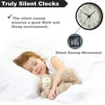 thumbnail image 2 of BERGUF 12" Quartz Modern Glow In The Dark Indoor Oversized Wall Clock, Silent Mechanism, 2 of 6