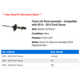 thumbnail image 2 of Front Left Strut Assembly - Compatible with 2010 - 2012 Ford Taurus 2011, 2 of 2