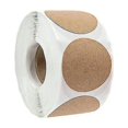 thumbnail image 3 of 2 Natural Brown Kraft Stickers (500 Per Roll) - Round Blank Stickers For Store Owners, Crafts, Organizing, Jar And Canning Labels, Price Tags, Clearan, 3 of 3