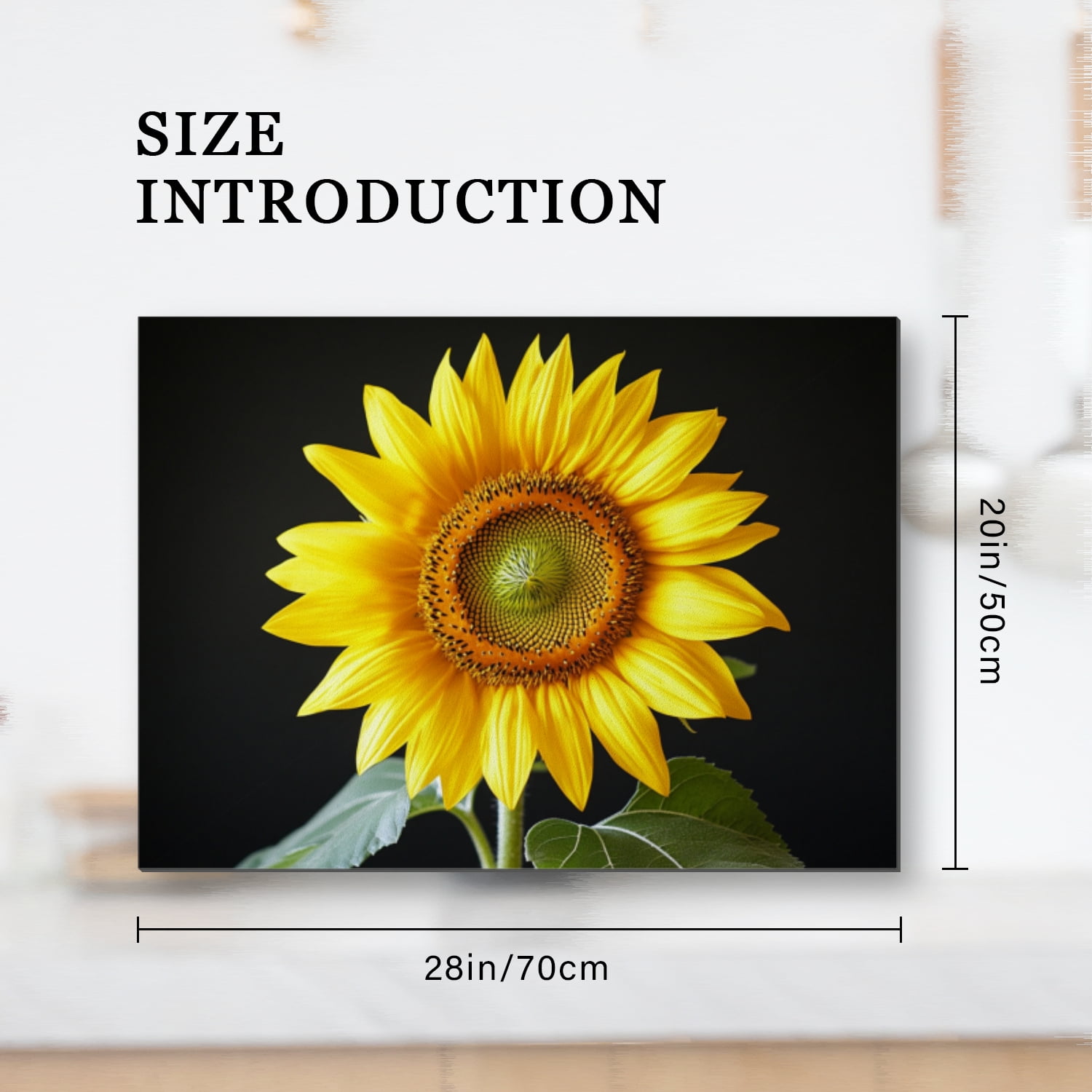Cover for Stove Top Electric Flat Top, Blooming Sunflower Paint Oven Protector Mat, Glass Induction Cooktop Protector mat, Range Cover Expands Usage Spaces for Kitchen RV (28×20 Inch)