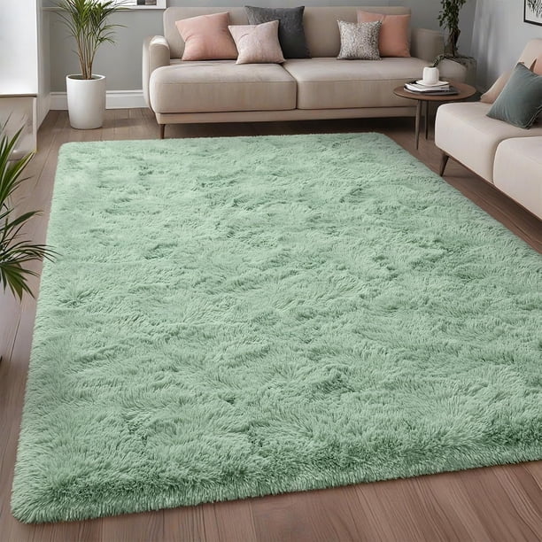 Homore Cute Fluffy Velvet Carpet Soft Washable Area Rugs for
