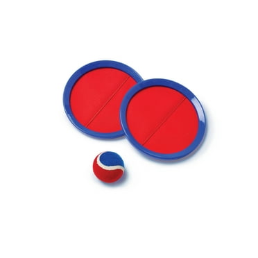 Play Day Toss & Catch Game, Red & Blue - 2 Discs & 1 Ball, Children Ages 3 