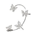 thumbnail image 2 of Clip de oreja sin perforación, pendientes de mariposa de circonio de moda, pendientes de mariposa, puños de oreja de diamantes de imitación, rendimiento de alta gama, 2 of 8