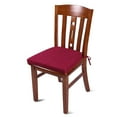thumbnail image 2 of Shinnwa Chair Cushions for Kitchen Chairs Set of 4 Dining Chair Pads with Ties Set of 4 U Shaped Non Slip Back Removable Cover 16" x 16.5" Burgundy, 2 of 7
