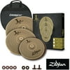 Zildjian Low Volume Cymbal Pack - 14" Hi Hats, 16" Crash, and 18" Crash Ride with Bag, Felts, & Sticker