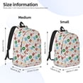 thumbnail image 2 of Bingfone Christmas Hohoho 1 Print Canvas College Laptop Backpack, Large Capacity Lightweight College Bookbag Casual Daypack, 2 of 5