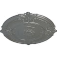 thumbnail image 3 of 39 1/2"OD x 2 1/2"P Attica Ceiling Medallion (Fits Canopies up to 3 3/4"), Hand-Painted Silver, 3 of 5