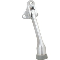 Kick-Down Door Stop, 4 Inches, Satin Chrome by Stone Harbor Hardware