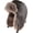 Deep Brown, variant on Trapper Hat for Men Women Winter Leather  Hat with Ear Flaps Warmer  Russian Ushanka for Cold Weather