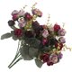 thumbnail image 2 of Matsuzay 2 pack/lote decoración de flores falsas para interiores o exteriores flores falsas de larga duración y elegantes de amplia Flores artificiales rojo púrpura 30 centimetros, 2 of 6